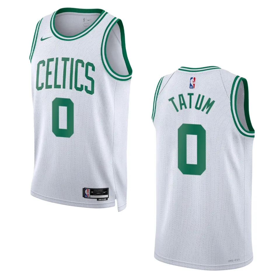 Men's Boston Celtics Jayson Tatum #0 Association Edition White Swingman 2022-23 Jersey 2401KEZA